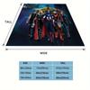 1 pièce Couverture Imprimée Avengers - Douce, Couverture Toutes Saisons pour Salon, Chambre, Cadeau Personnalisé avec Design Cartoon Adorable