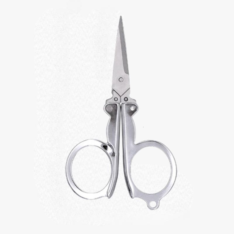 

1 шт. Складные маленькие ножницы из нержавеющей стали, дорожные ножницы, швейные ножницы, портативные ножницы, ножницы для бумаги, бытовые принадлежности 1pcs-L