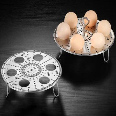 Detachable Egg Steaming Rack 304 Stainless Steel Steaming Tray Cookware Foldable Egg Steamer  Bun