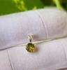 Natural Green Faceted Tourmaline Gemstone 925 Sterling Silver Pendant A 132 Gift