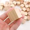 Enkrio Lemn Lemn Construcție Lemn Formă Set de Artizanat DIY și Lemn Natural Netratat Cuburi Nevopsite, Blocuri, Cuburi, Blocuri, Cuburi, 100, Decorațiune,
