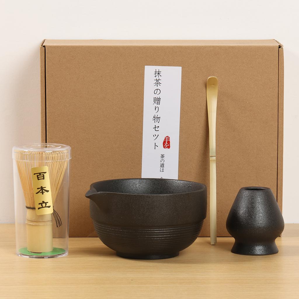 5PCS Japanese Matcha Tea Set Includes Matcha Bowl W Spout Matcha Whisk Holder Matcha Whisk Tea Scoop Tea-making Tools Accessorie
