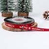 New 11m Christmas Ribbon Metallic Foil Print Christmas Theme Holiday Ribbon Satin Christmas Gifts Wrapping Ribbon Gift Wrapping