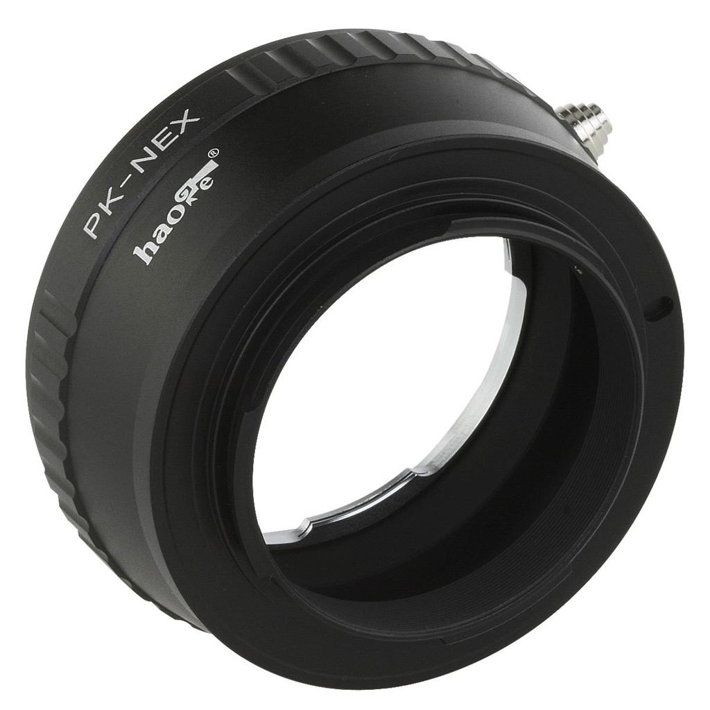 Haoge Lens Mount Adapter for Pentax K PK Mount Lenses to Sony NEX Including and VG20 E-Mount Cameras, NEX-3, NEX-5, NEX-5N, NEX-7, NEX-7N, NEX-C3,