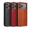 Premium Leather Flip Cover Mobile Phone Case for Apple IPhone 17 Pro Max Air IPhone17 Full Grain Natural Cowhide Card Pocket