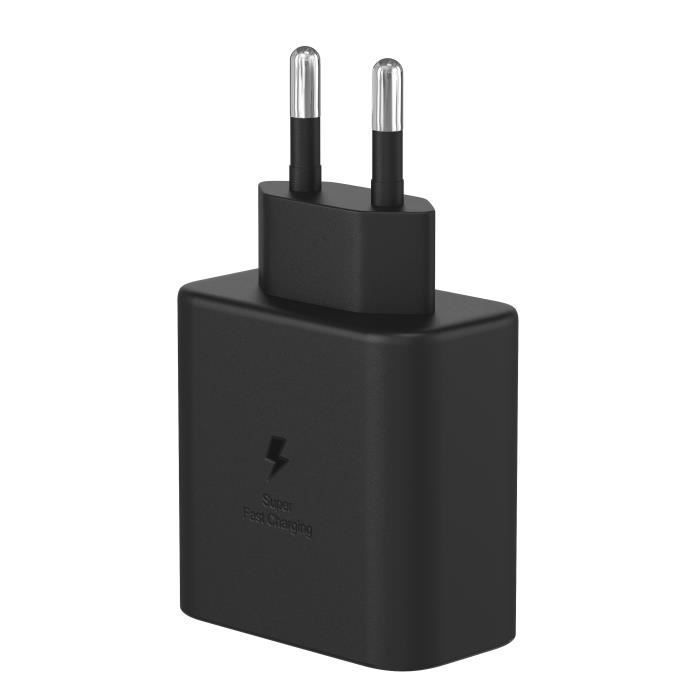 45W Fast Wall Charger - PHONILLICO - USB-C - Compatible Galaxy TAB S10/S9 - Black - Fast Charging