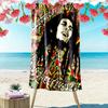 Bob Marley Druck Strandtuch, Großes Weiches Schnelltrocknendes Handtuch für Strand Camping Schwimmen
