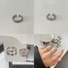 Geometric Trendy Pink Heart Adjustable Ring For Women Fashionable Distinctive Accessory Copper