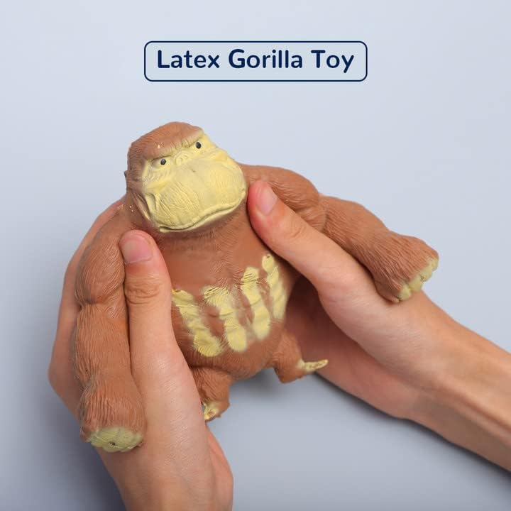 Monkey Stretch Gorilla Figure Gorilla Latex Gorilla Soft Stretchy Gorilla Toy Stretchy Gorilla Action Figure for Kids Child Boys Girls