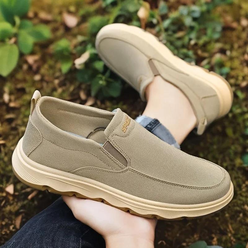 Fashion Men Casual Shoes Fashion Loafers Outdoor Platform Anti Slip Hiking Sneaker Comfort Casual Single Shoes Men Tennis Hombre2025