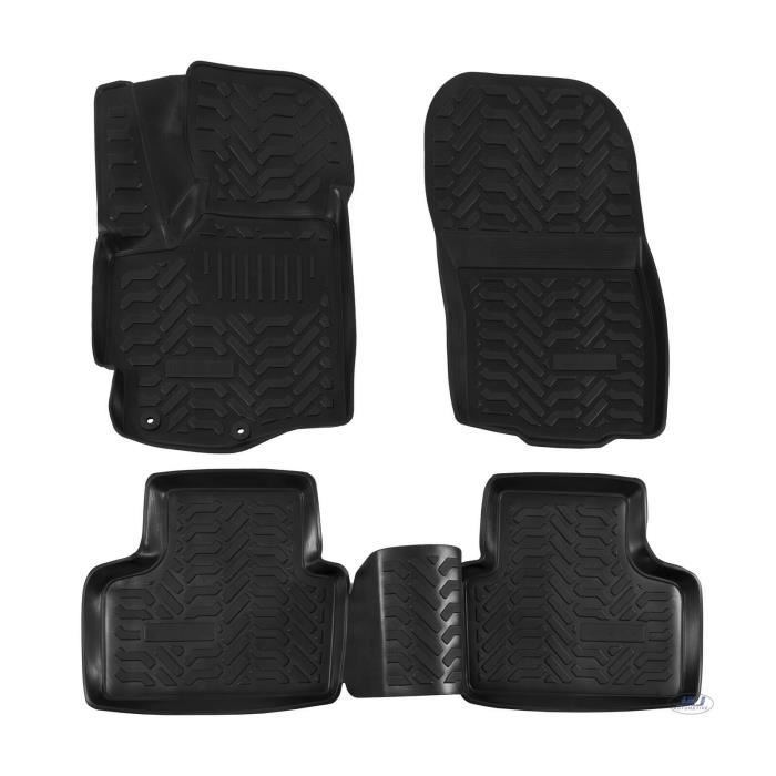 Tapis De Sol En Caoutchouc - J&amp;J AUTOMOTIVE - Citroën C4 Aircross - 3D - Antidérapant - Sur Mesure