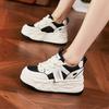 Thick-soled Little White Shoes for Women's 2025 Spring New Versatile Trendy Breathable Mesh Muffin Shoes, Small Inner Height-increasing Women's Shoes