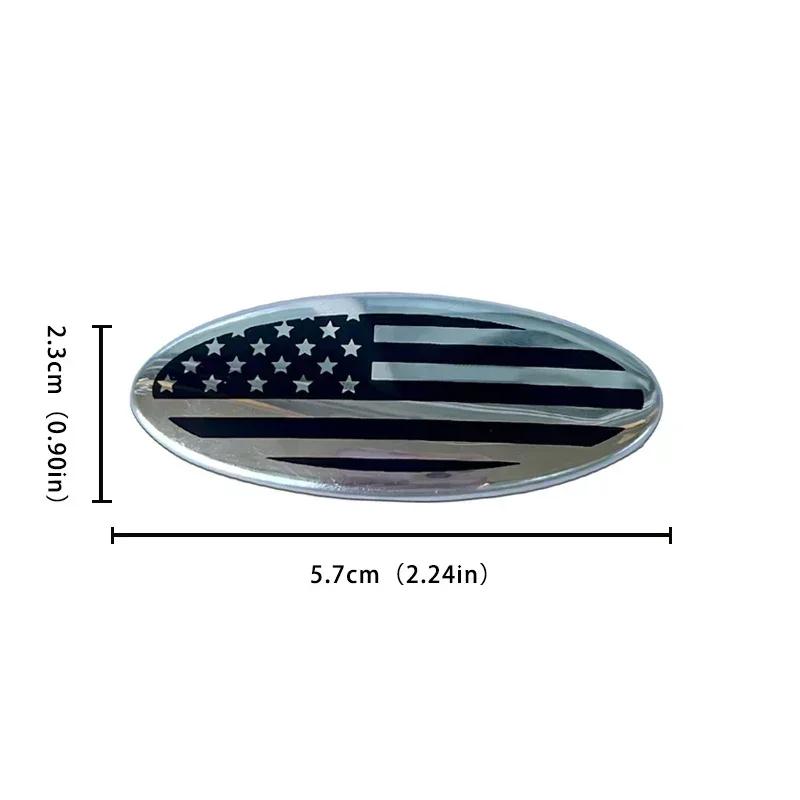 UHB24 for Ford Focus 3 MK2 Fiesta MK7 Mondeo Mk4 Fusion Kuga Transit Edge F150 58x22mm Car Steering Wheel Center Emblem Sticker