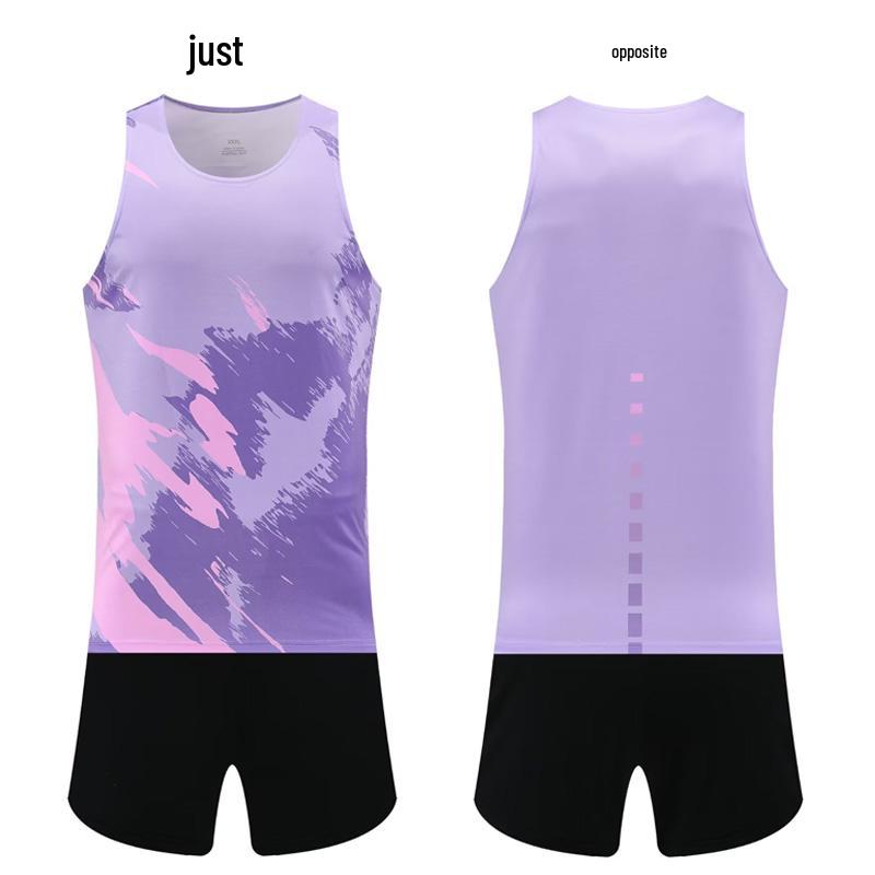 Unisex Quick-Dry Running Suit: Breathable Vest & Sportswear for Marathon and Training