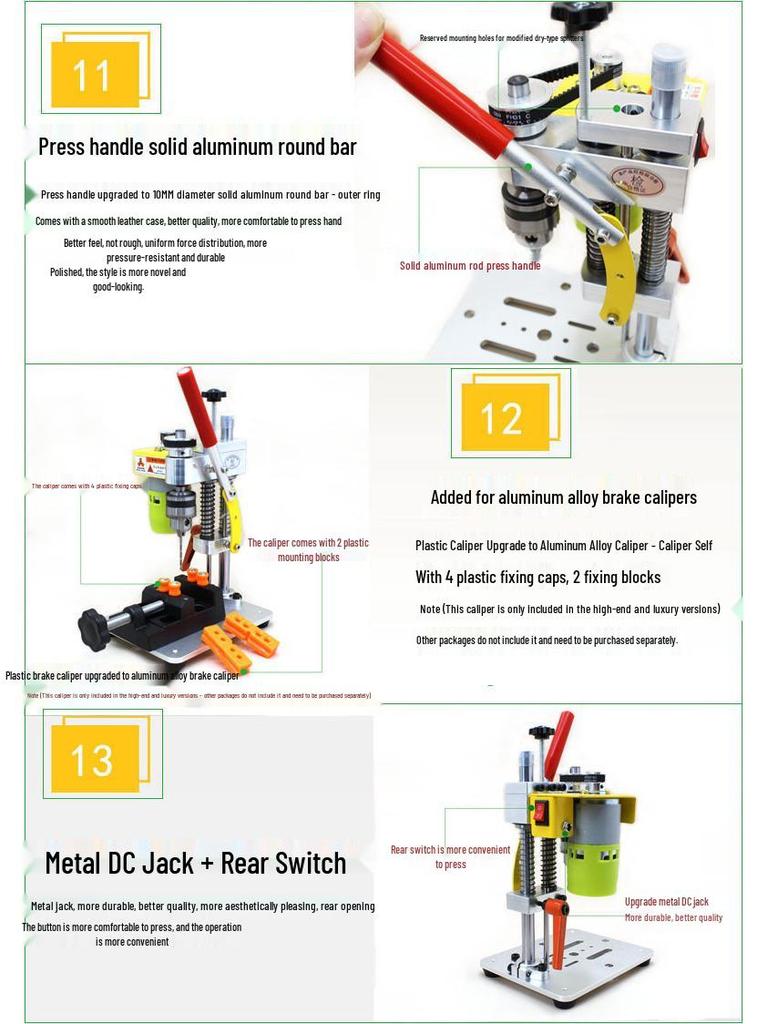 Compact Desktop Mini Bench Drill for Watch Repair & Mobile Phone Polishing