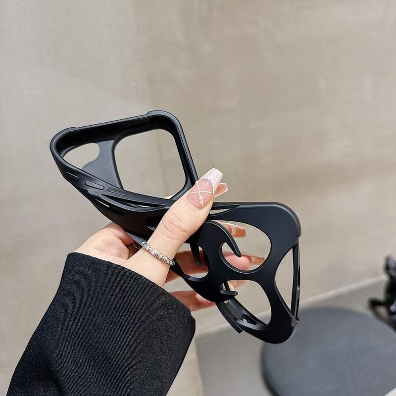 Funda suave de TPU con diseño de llama hueca para Samsung S25 Plus S24 Ultra S23 S22 A16 A06 A55 A15 A14 A54, mate, brillante, a prueba de golpes