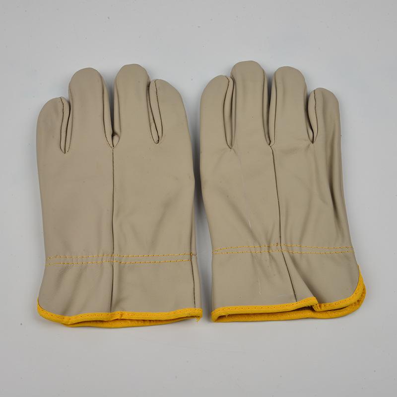 Heat-Resistant Cowhide Leather Welding Gloves - Soft, Wear-Resistant Protection for High-Temperature Handling