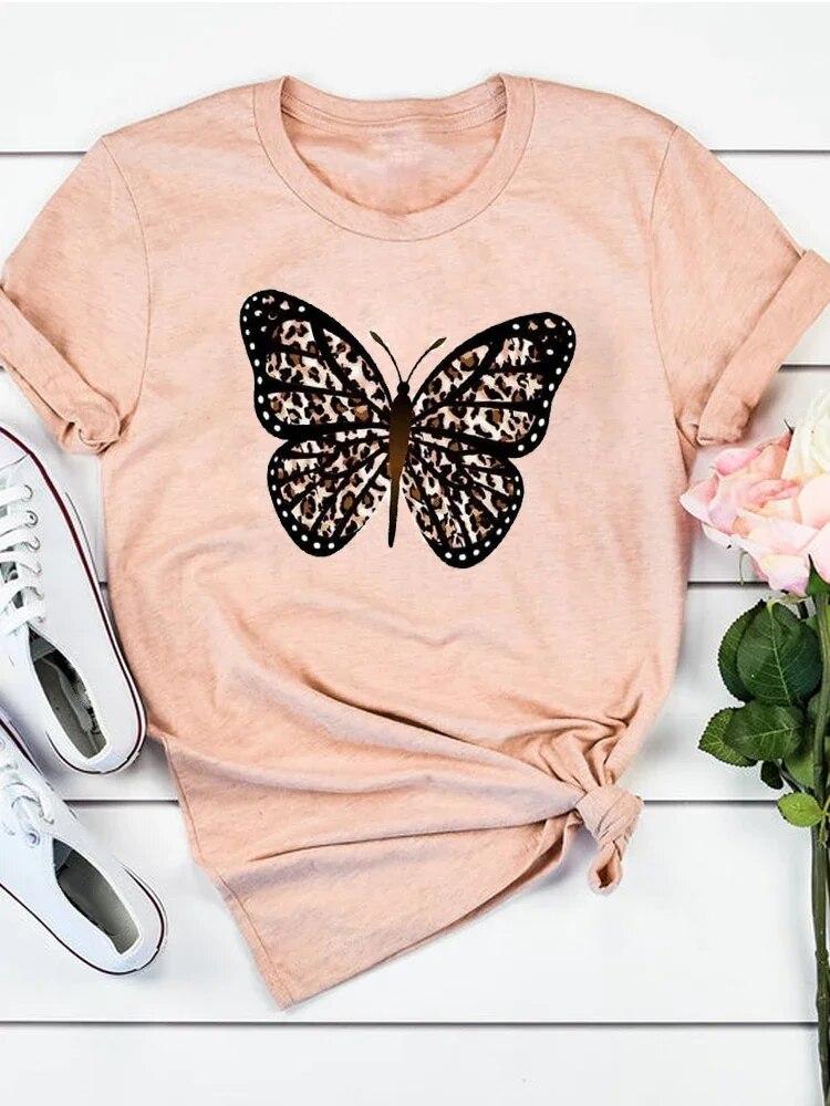 Dámský potisk Milostný dopis Sladký 90. léta Trend Léto T Oblečení Oblečení Móda Ležérní Trička Krátký rukáv Dámské FeUnisex Grafické tričko