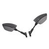 Pair Motorcycle Rear View Mirror 360 Degree Rotation Convex Glass Universal for Scooters ATVs with 8mm Base