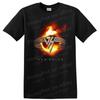 Rock Music Band T Shirt Vintage Fire Graphic Tee for Concert Fans