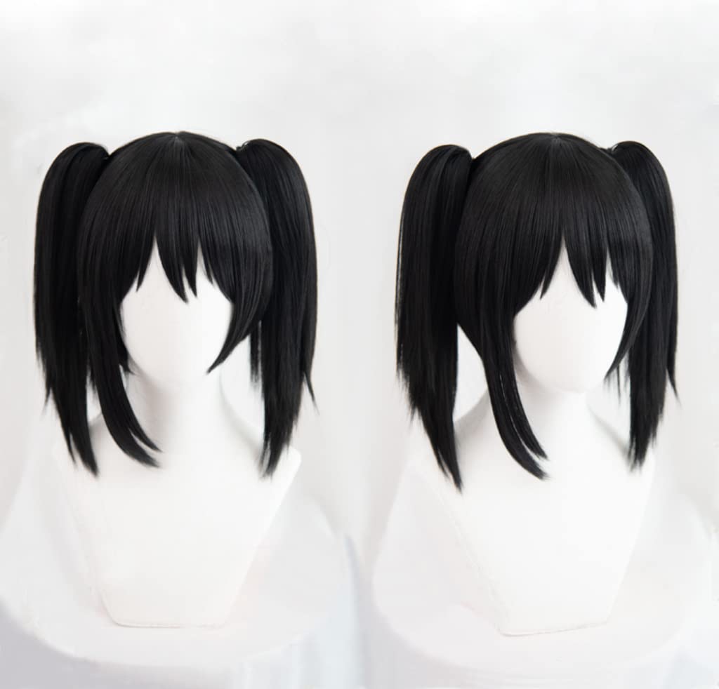 cosplay wig from featuring hair with a perfect for parties and Includes 3 bonus a dedicated and a memo Heat-resistant "Second Castle," black,