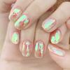 1PC 5*20cm Nail Art Aurora Ice Cube Cellophane Large Colorful Transfer Paper Laser Jewelry Candy Paper Diy5 Color Sticker