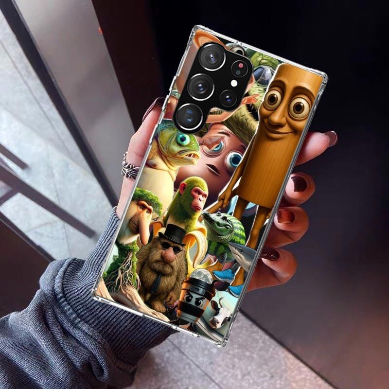 

Italian Brainrot Animals Phone Case For Samsung Galaxy S26 S25 Edge S24 S23 Ultra S22 Plus S21 S20 FE Soft TPU Back Cover Funda Samsung S21 Plus
