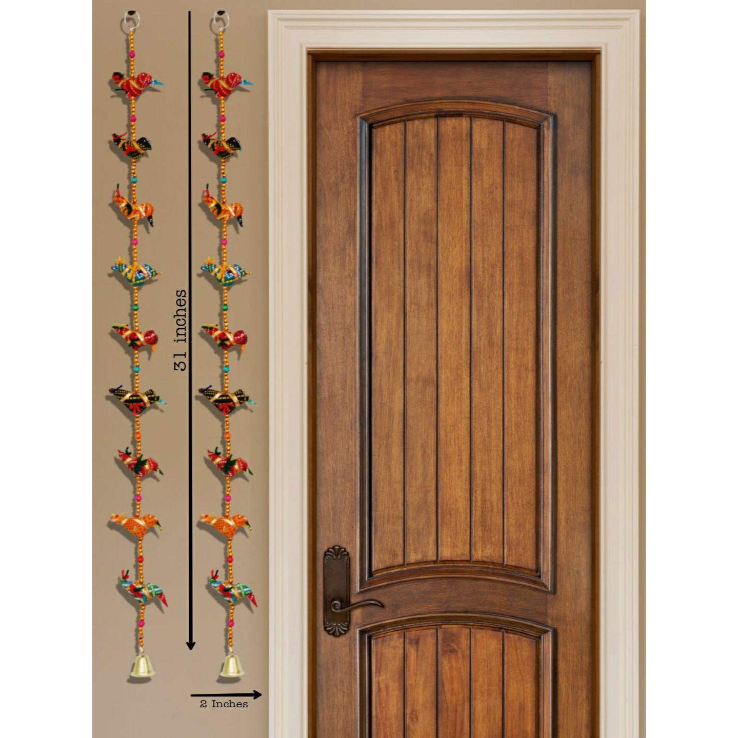 

Птичьи колокольчики, настенный декор, подвесной ручной работы из переработанного материала, настенный домашний декор, домашний декор, подарок на Дивали, корпоративный подарок (2 линии)