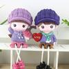 1Pair Boy and Girl Couple Dolls Decor Love Heart Cartoon Couples Figurines  Dollhouse