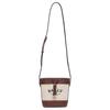 Bally Letter Micro Logo Adjustable Shoulder Strap Leather Bucket Bag Crossbody Shoulder Bag Women Bags Brown Beige 6311707