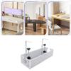 Under Desk Cable Management Tray Carbon Steel Side Round Hole Trapezoidal Desk Cord   for Study