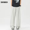 Men's Loose Fit Linen Blend Straight-Leg Pants