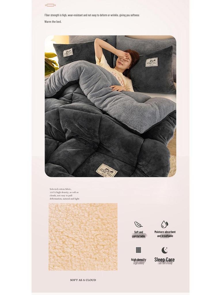 Thickened Winter Coral Fleece Blanket with Snowflake Design for Dormitory Mattresses