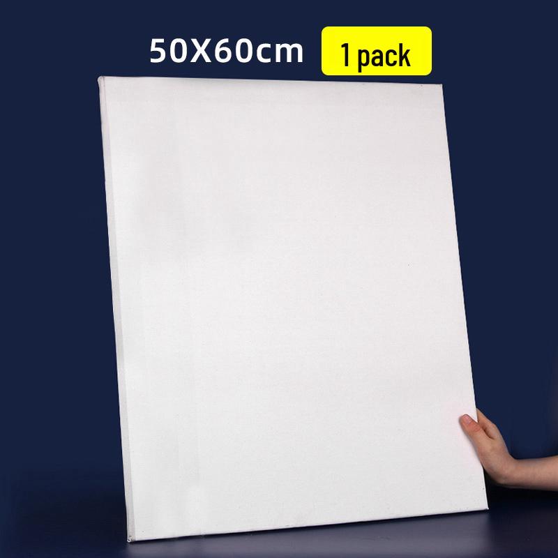 Round Solid Wood Oil Painting Frame with Linen Cotton Canvas