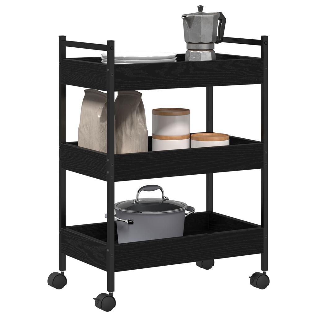 Kitchen Cart Storage Rack, 50x30x70 Cm, Ideal for Small Corners, Easy To Move, Suitable for Kitchen, Bathroom, Bedroom