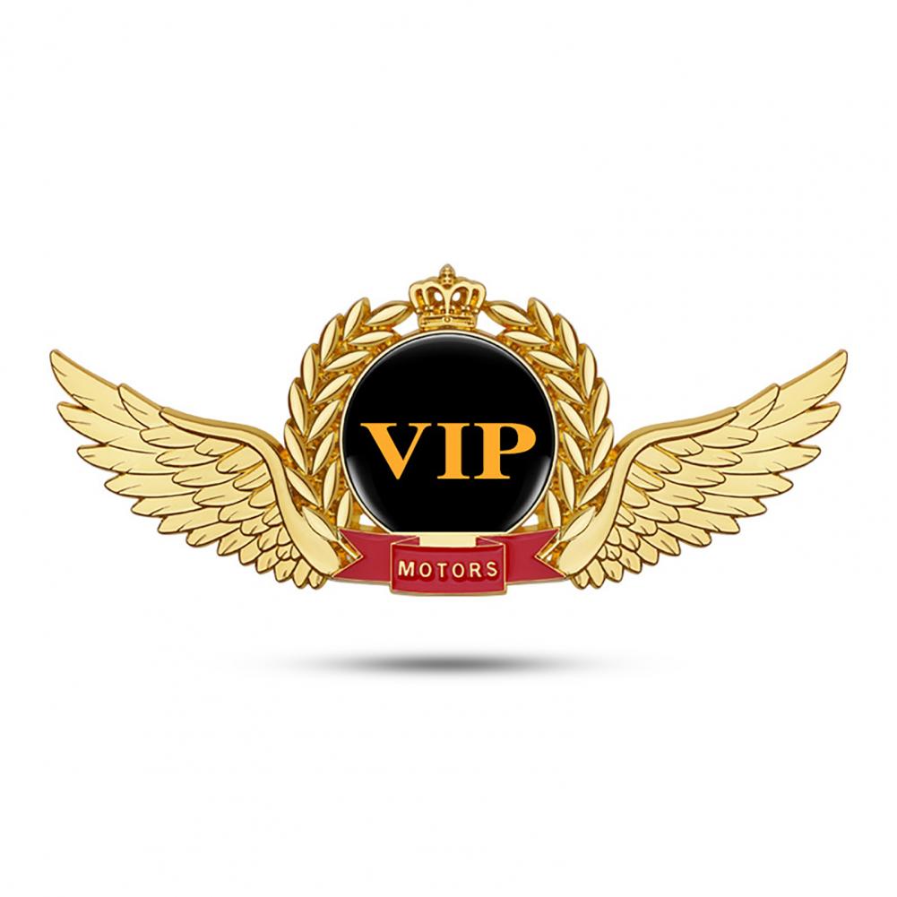 Unique  Emblem Sticker Compact 3D VIP Emblem Sticker Exquisite Workmanship Self Adhesive Car 3D Decal for Car