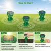Outdoor Ultrasonic Mouse Repellent, 2024 Solar Mouse Repellent, Waterproof Sonic Mouse Repellent, Gopher Repellent for Garden and Lawn (2 Pcs)