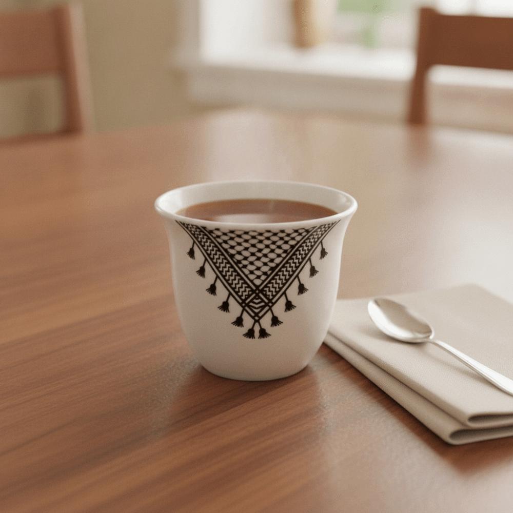 6 Piece Vintage Turkish Coffee Cup 70 ML Tea Cup Creative Espresso Cup Tea Room