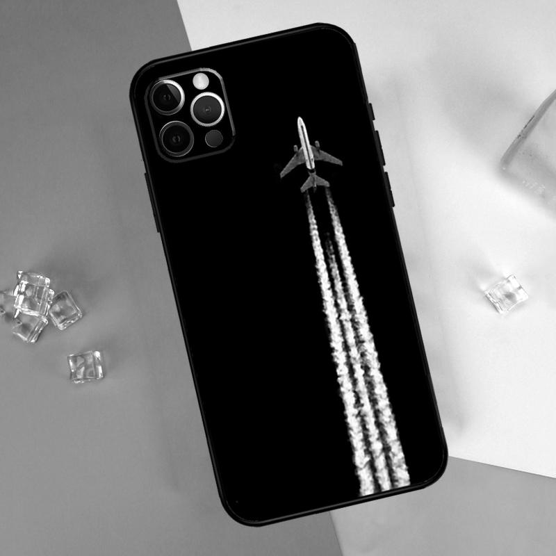 Aircraft Airplane Fly Travel Phone Case For iPhone 15 Pro 16 Pro 11 13 14 Pro Max 12 Mini XR 16 15 Plus 16e Cover Shell