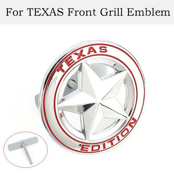 Texas Edition Badge Emblem Decal Sticker Car Front Grille Logo for Wrangler Compass Grand Cherokee Patriot Liberty Renegade Commander