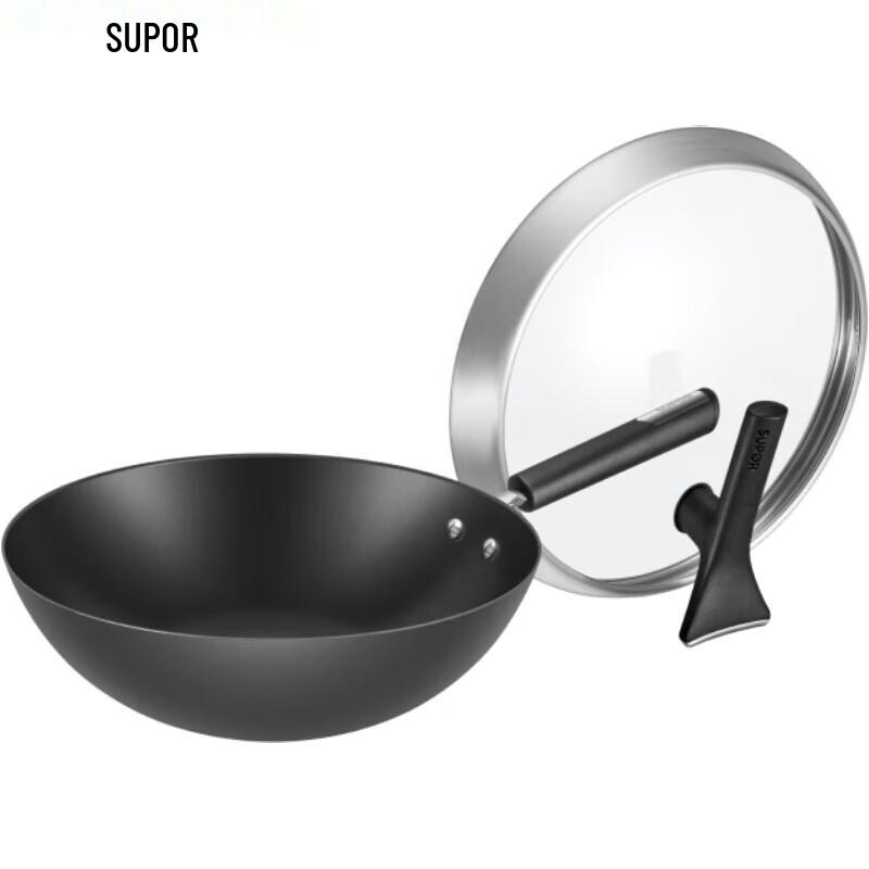 SUPOR True Rust-Proof Non-Coated Cast Iron Wok