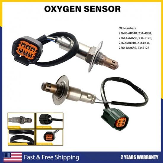 2X Oxygen Sensor Up&Downstream For Subaru 14-17 Forester/WRX 2.0L Turbocharge H4