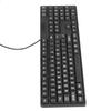 Wired Large Print Keyboard for Elderly 104 Keys Large Character Plug and Play USB Keyboard ABS Wired Keyboard for Laptop