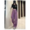 Wide Leg Denim Pants Loose Fit High Waist Spring Summer Casual Trousers