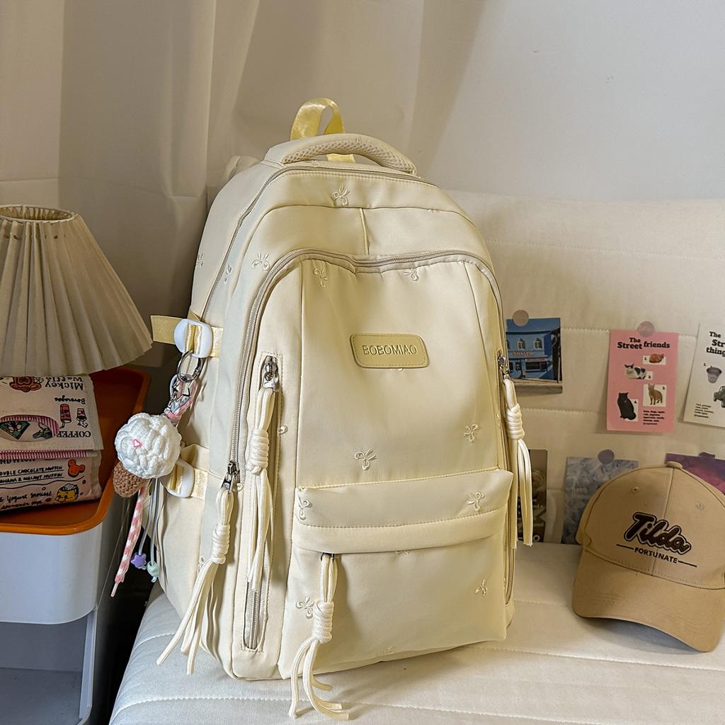 Schoolbag cute girl schoolbag large capacity college style junior high school girl high school college student backpack leisure travel backpack