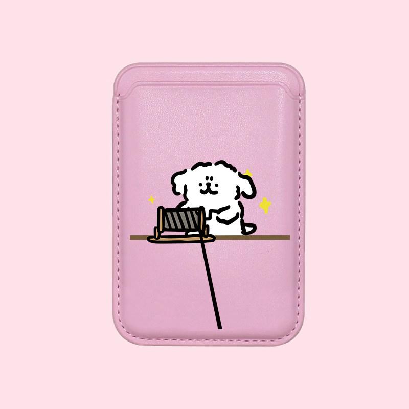 For Wallet MagSafe For iPhone 16 15 17 Pro Max For Samsung Galaxy S26 S25 Ultra Cartoon Mining Machine Card Cases Magnetic Cover