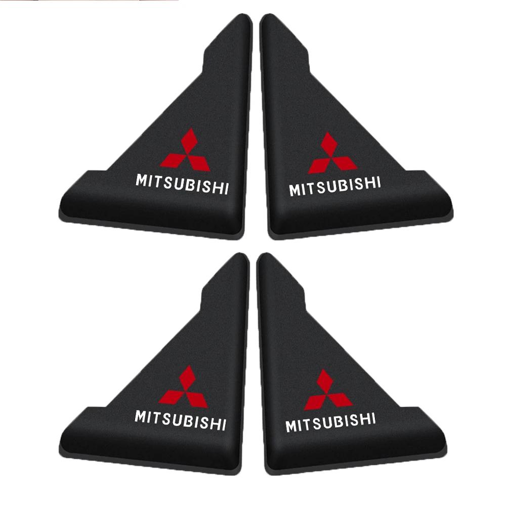 2/4pc Car Anti-collision Door Corner Cover Silicone Protector Auto Accessories For Mitsubishi Ralliart Lancer EX Competition ASX