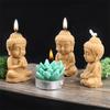 3D Little Buddha Candle Silicone Mold Handmade Buddha Aromatherapy Soap Resin Mold Church Candle Decoration Production Supplies