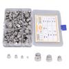 249Pcs Acorn Hex Cap Nuts Assortment Kit M3?M12 DIN1587 304 Stainless Steel Bright Finish