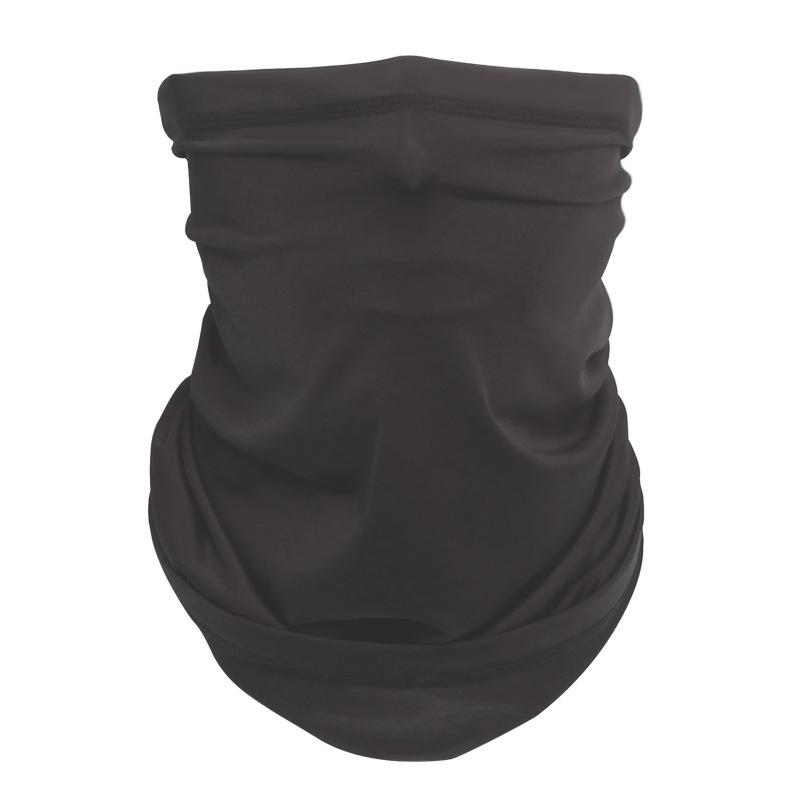UPF40+ Ice Silk Sun Protection Neck Gaiter Cooling Sweat-Wicking Breathable 4-Way Stretch Outdoor Scarf for Adults OEM/ODM
